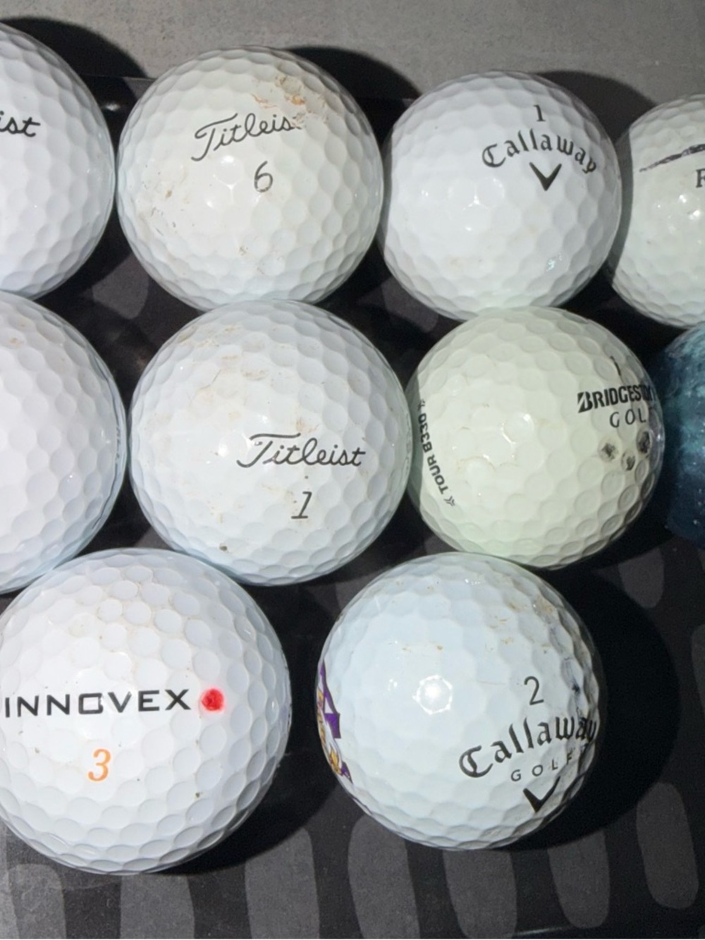 Lot of 10 Used Golf Balls - Various Brands & Models